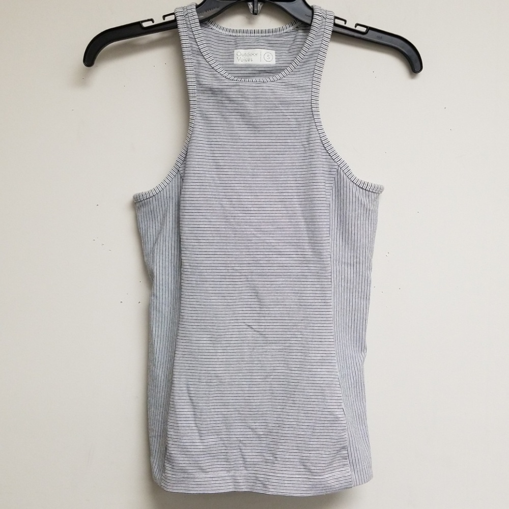 Outdoor Voices Striped Workout Tank Top Size S